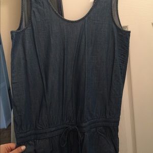 Theory denim pants jumpsuit